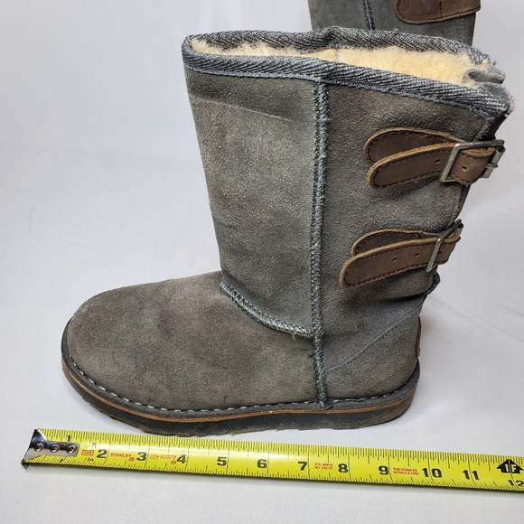 EMU Australia Women's Darlington Winter Boot Size 5 Slate Suede Sheepskin Comfy - Picture 10 of 12